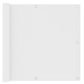 Parawan balkonowy, biały, 90x500 cm, tkanina Oxford