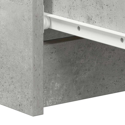 Komoda, szarość betonu, 60x35x98,5 cm, materiał drewnopochodny
