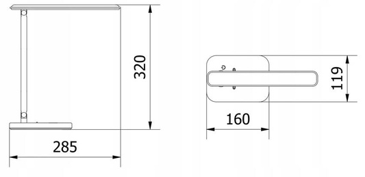 Lampka biurkowa GIzuka GT-LB-IZK6WCCT-10 czarna z ładowaniem indukcyjnym