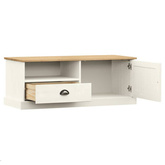 vidaXL Szafka pod TV VIGO, biała, 106x40x40 cm, lite drewno sosnowe