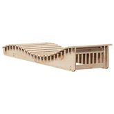 vidaXL Leżak, 205x60x31,5 cm, lite drewno sosnowe