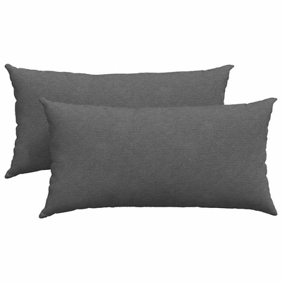 Poduszki na sofę 2 pcs Ciemnoszary 80 x 40 cm