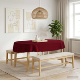 Obrus stołowy Owalny Czerwone wino 130 x 180 cm