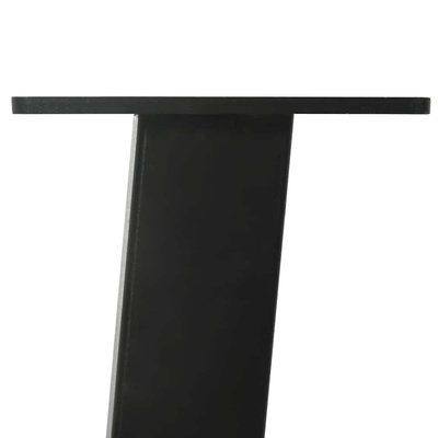 Nogi do stolika kawowego 4 szt. Czarne 30 cm Stalowe