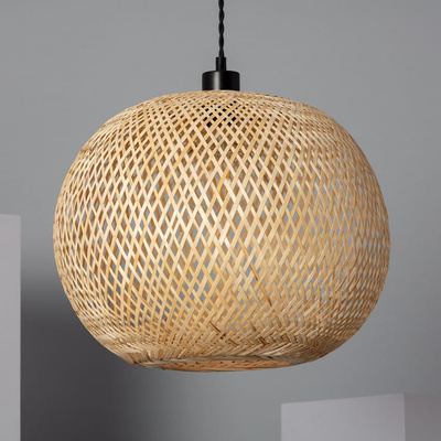Lampa wiszaca Boho z Bambusa ?40cm Abruzzo Espresso E27