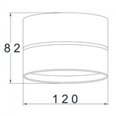 OPRAWA SUFITOWA TUBA DOWNLIGHT  URBAN