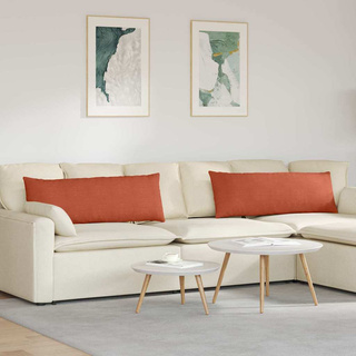 Poduszki na sofę 2 pcs Czerwono-pomarańczowy 120 x 40 cm