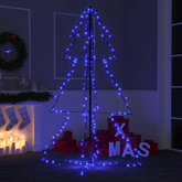 Ozdoba świąteczna LED w kształcie choinki, 200 LED, 98x150 cm