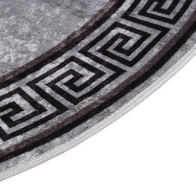 vidaXL Dywan z możliwością prania, 120 cm, kolorowy, antypoślizgowy