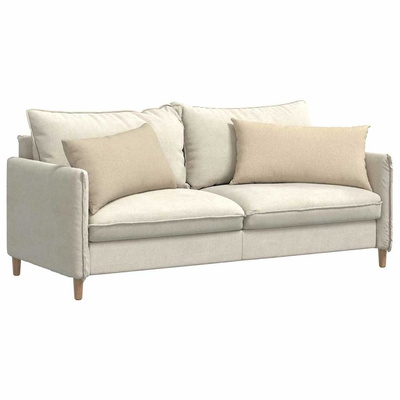 Poduszki na sofę 2 pcs Kremowy 80 x 40 cm tkanina