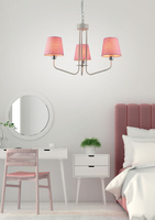 Żyrandol różowy lampa 3xE14 York Ledea 50203097