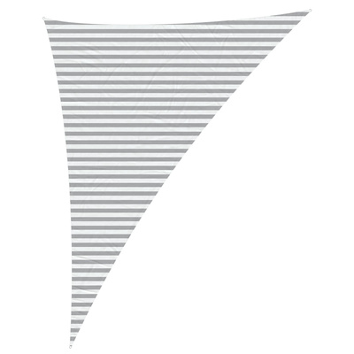 Żagiel przeciwsłoneczny Jasnoszary i biały. 4 x 5 x 6,4 m
