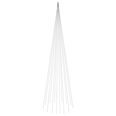 vidaXL Choinka do montażu na maszcie, 1134 zimnych białych LED, 800 cm