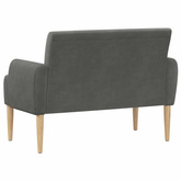 Sofa dwuosobowa z guzikowym pikowaniem ciemnoszary