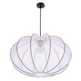 Lampa wisząca z abażurem Mellow siateczkowy biały 60 cm do salonu