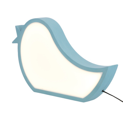 bird lampa stołowa dla dziecka led iq kids niebieski