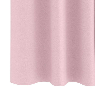 Firany blackout z kółkami 2 pcs Dziecięcy róż 175 x 140 cm