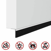 Szczotki uszczelniające do drzwi samoprzylepne 6 szt. 100 cm
