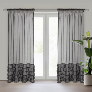 Firana Carli czarna 140x250