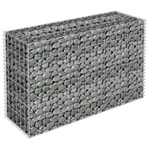 vidaXL Podwyższona donica gabionowa, galwanizowana stal, 90x30x60 cm