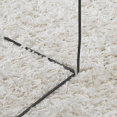 vidaXL Dywan z długim włosiem PAMPLONA, kremowy, 120x120 cm