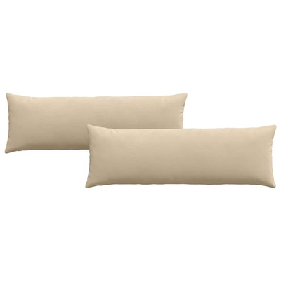 Poduszki na sofę 2 pcs Kremowy 120 x 40 cm tkanina
