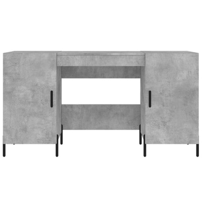 vidaXL Biurko, szarość betonu, 140x50x75 cm, materiał drewnopochodny wariant 8