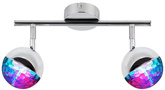 Lampa ścienna listwa 2X3W LED główka okrągła PARTY 92-67760