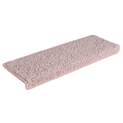 Maty na schody 15 szt. 65x21x4 cm Jasnoróżowe, prostokątne krawędzie