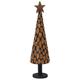 Choinka z podstawą Brązowy 120 cm Lite drewno tekowe
