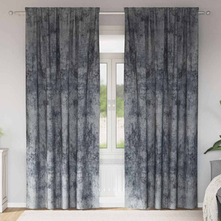 Zasłony z weluru 2 pcs Srebrnoszary 260 x 140 cm Aksamit