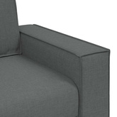 Sofa 2-osobowa Ciemnoszara 180x78x84 cm Tkanina