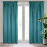 Zasłona Carlo ciemnoturkusowa 130x300