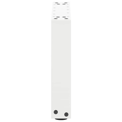Nogi do stolika kawowego w kształcie litery U 2 szt. Białe 40x(30-31) cm Stal