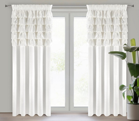 Zasłona Aura biała 140x270