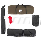 Namiot wędkarski, 4-os., oliwkowy, wodoszczelny