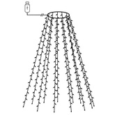 Siatka lampek choinkowych, 150 kolorowych diod LED, 150 cm