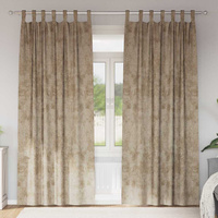 Zasłony z weluru 2 pcs szampański 245 x 140 cm Aksamit