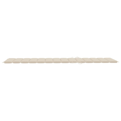 vidaXL Leżak z poduszką, lite drewno akacjowe i stal nierdzewna