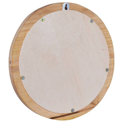 vidaXL Lustro ścienne, 40 cm, drewno tekowe, okrągłe