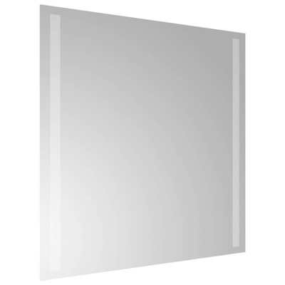 vidaXL Lustro łazienkowe z LED, 50x50 cm