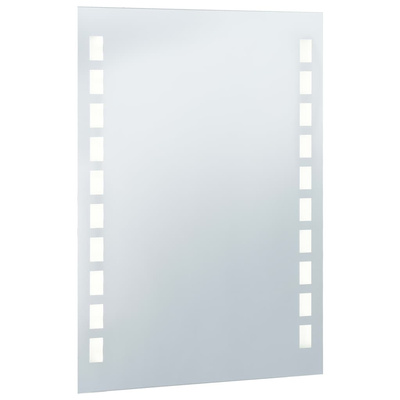 vidaXL Ścienne lustro łazienkowe z LED, 60 x 80 cm