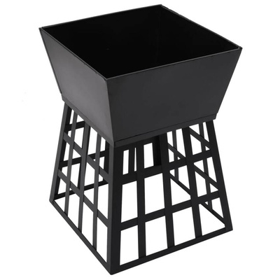 vidaXL Palenisko i grill 2-w-1, 34 x 34 x 48 cm, stal