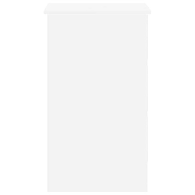 Biurko, białe, 90x45x76 cm, materiał drewnopochodny