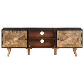 vidaXL Szafka pod TV, 140x30x46 cm, surowe drewno mango i akacjowe