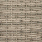 2-os. sofa ogrodowa, daszek i podnóżki, jasnoszara, rattan PE
