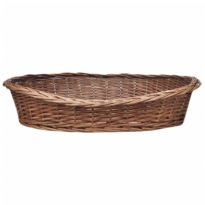 vidaXL Wiklinowy kosz/legowisko dla psa, naturalne, 90 cm