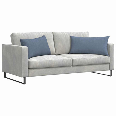Poduszki na sofę 2 pcs Niebieski 80 x 40 cm Tkanina sztruksowa