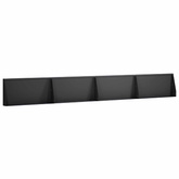 Mur oporowy 4 szt. 80 x 12 x 30 cm Stal Czarny