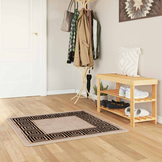 Chodnik dywanowy MARSA Czarny 100 x 100 cm Poliester i PVC